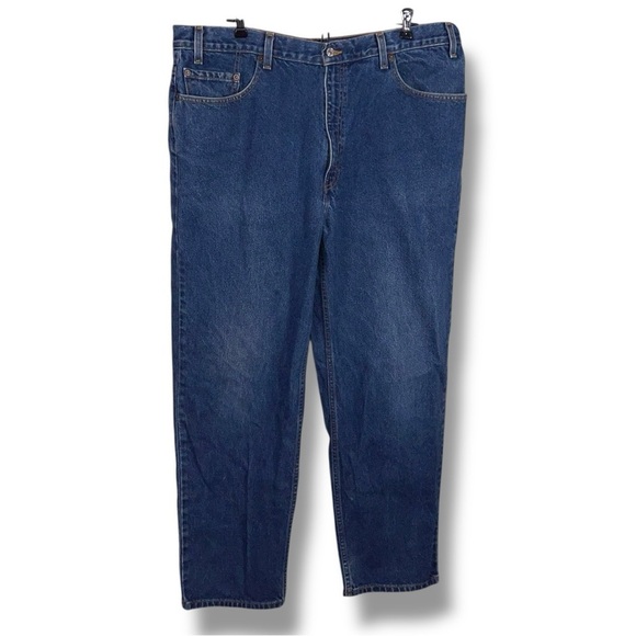 Vintage 40x30 Levis Jeans Straight Leg Relaxed Fit Classic Blue Denim Western - Picture 1 of 12